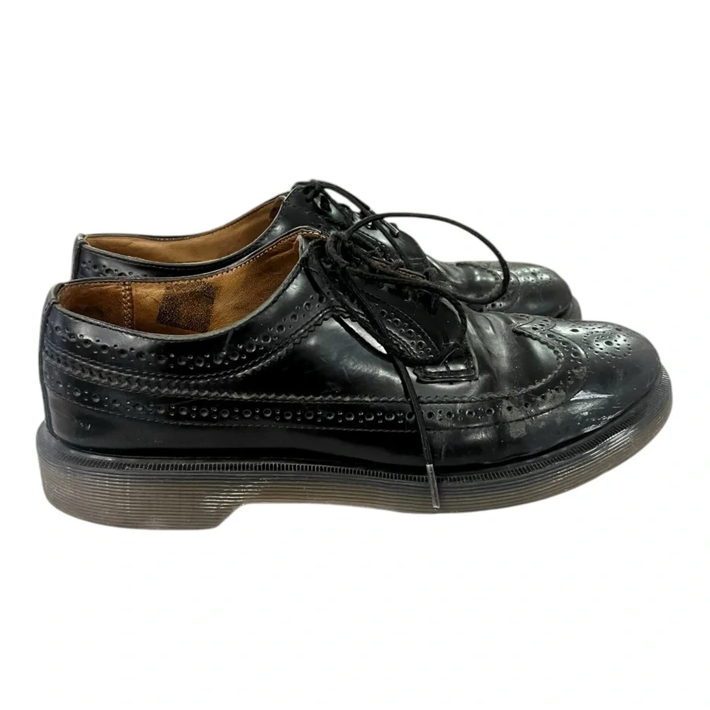 DR MARTENS Men’s Shoes Size 9 Europe 42 Black Leather Loafers